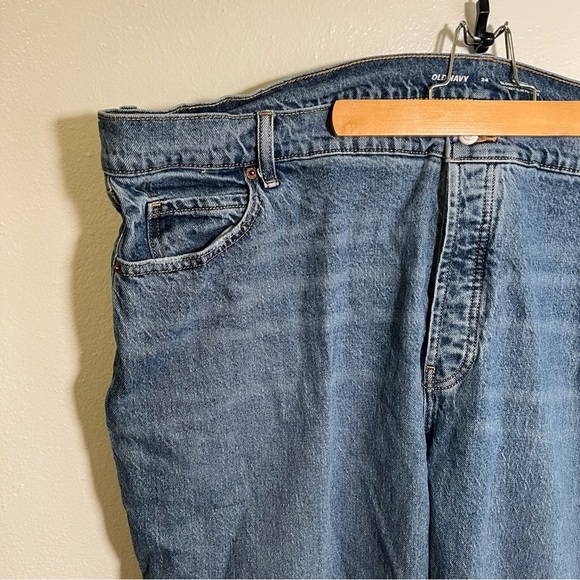 Old Navy High-Rise Slouchy Straight Jean Medium Wash 24 - Picture 5 of 13